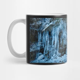 Icicles on mountain wall Mug